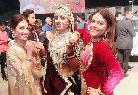 Parul Chauhan Wedding reception Lucknow
