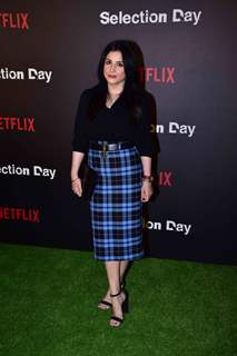 Maheep Kapoor snapped at  Netflix's screening of Selection Day