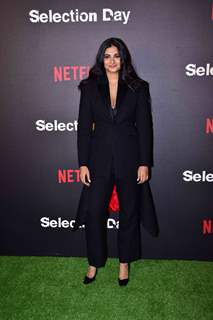 Rhea Kapoor snapped at  Netflix's screening of Selection Day