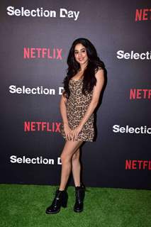 Janhvi Kapoor snapped at  Netflix's screening of Selection Day