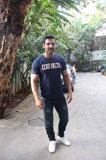 John Abraham spotted around the town