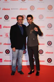 Rajkummar Rao and Aanand L Rai at Lokmat Awards