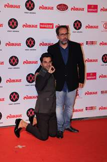 Rajkummar Rao and Aanand L Rai at Lokmat Awards