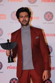 Kartik Aaryan at Lokmat Awards