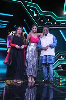 Geeta Kapur, Shilpa Shetty and Anurag Basu at Launch of super dancer chapter 3