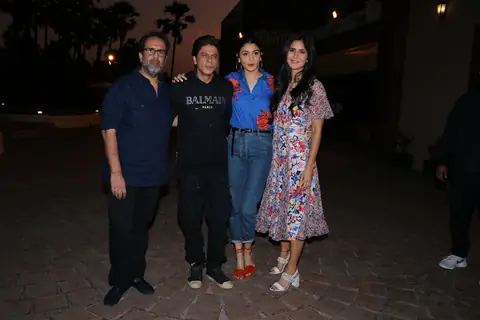 Aanand L Rai, Shah Rukh Khan, Anushka Sharma, Katrina Kaif spotted during Zero's Promotions