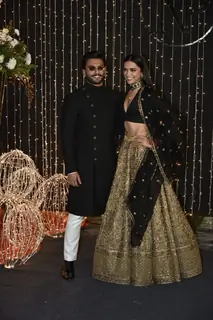 Ranveer Singh and Deepika Padukone at Priyanka Chopra and Nick Jonas Wedding Reception, Mumbai