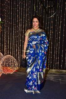 Hema Malini at Priyanka Chopra and Nick Jonas Wedding Reception, Mumbai