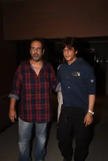 Shah Rukh Khan and Aanand L. Rai spotted for Zero's Screening