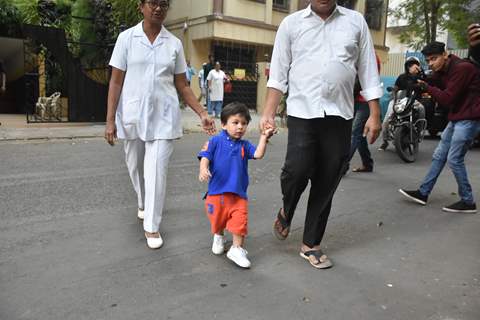 Taimur Ali Khan spotted around the town