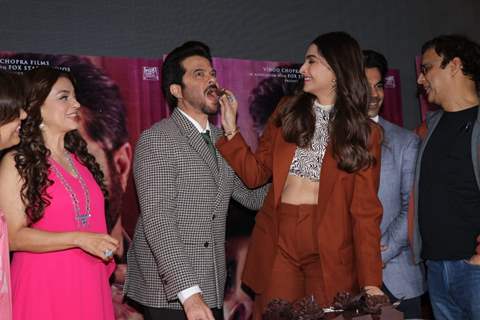 Anil Kapoor with the cast celebrates his birthday at trailer launch