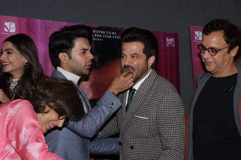 Anil Kapoor with Rajkummar Rao celebrates his birthday at trailer launch