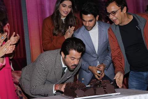 Anil Kapoor with the cast celebrates his birthday at trailer launch