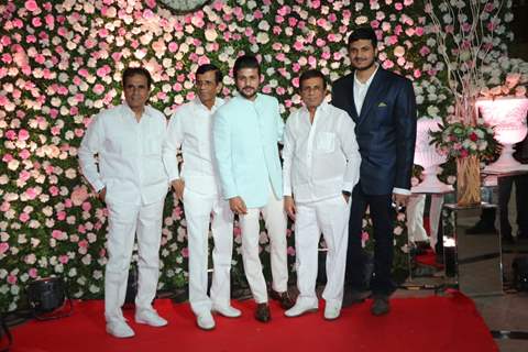 Abbas- Mustan with family at Kapil Sharma and Ginni Chatrath's Reception, Mumbai