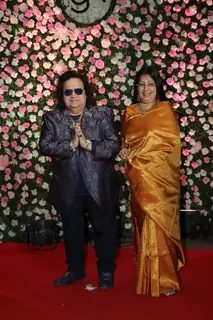Bappi Lahiri at Kapil Sharma and Ginni Chatrath's Reception, Mumbai
