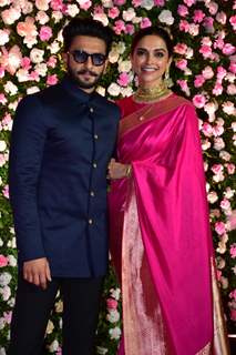 Ranveer Singh and Deepika Padukone at Kapil Sharma and Ginni Chatrath's Reception, Mumbai