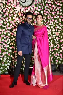 Ranveer Singh and Deepika Padukone at Kapil Sharma and Ginni Chatrath's Reception, Mumbai