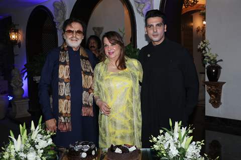 Sajay Khan with his family at his 78th Birthday bash