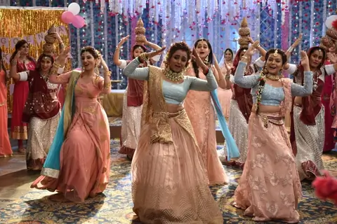 Goenka family Ladies dancing at Naira and Kirti Baby Shower from Yeh Rishta Kya Kehlata Hai