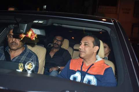 Kajol with husband Ajay Devgn at Simmba success bash