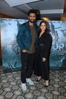 Vicky Kaushal and Yami Gautam at URI promotions