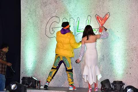 Ranveer Singh and Alia Bhatt at Gully Boy Trailer launch