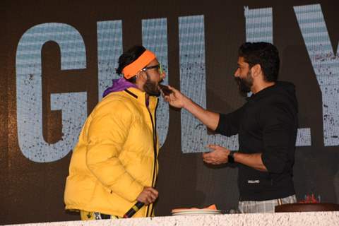 Ranveer Singh and Farhan Akhtar at Gully Boy Trailer launch