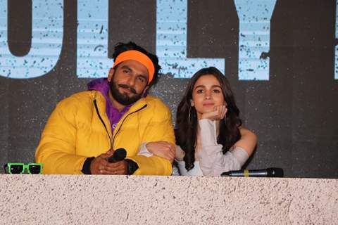 Ranveer Singh and Alia Bhatt at Gully Boy Trailer launch