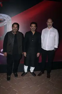 Shankar-Ehsaan-Loy spotted at Manikarnika music launch