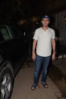 Ritesh Sidhwani snapped during Farhan Akhtar's B'day Bash