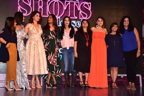 The cast of 'Four More Shots Please' at the trailer launch