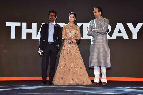 Nawazuddin Siddiqui, Amrita Rao, Uddhav Thackeray snapped at 'Thackeray' Music Launch