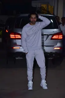 Varun Dhawan snapped during the screening of 'URI'
