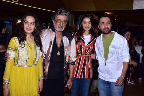 Shakti Kapoor with his Family at 'Bombairiya' screening