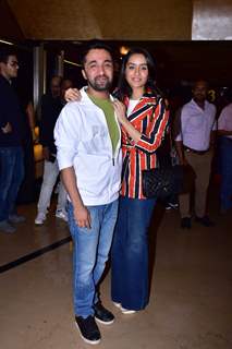 Siddhanth Kapoor and Shraddha Kapoor at 'Bombairiya' screening