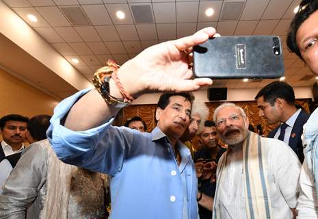 Jeetendra with Prime Minister Narendra Modi snapped at The National Museum of Indian Cinema