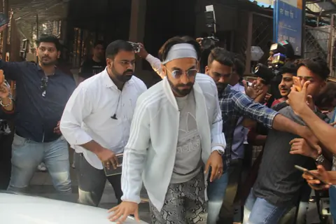 Ranveer Singh at dubbing studio