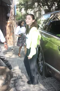 Alia Bhatt at dubbing studio