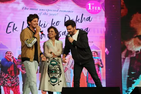 Anil Kapoor and Darshan Raval at NMIMS