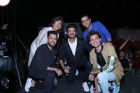 Anil Kapoor and Darshan Raval at NMIMS
