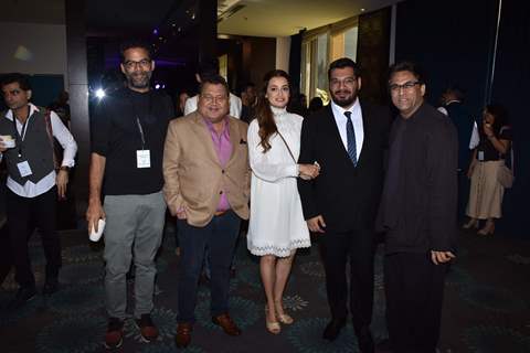 Dia Mirza and Kayoze Irani at the launch of Boman Irani's production house