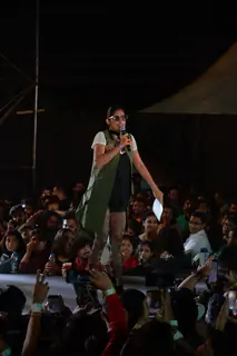 Kubra Sait at Gully Boy Music Launch