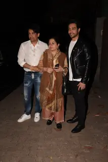 Shekhar Suman and Adhyayan Suman spotted at Thackeray movie screening