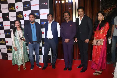 Nawazuddin Siddiqui and Shoojit Sircar spotted at Thackeray movie screening