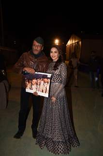 Jackie Shroff and Madhuri Dixit at Umang Event