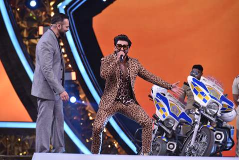 Rohit Shetty and Ranveer Singh at Umang Event
