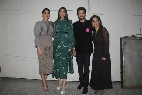 Regina Cassandra, Sonam Kapoor, Anil Kapoor and Shelly Chopra Dhar snapped at 'ELKDTAL' promotions