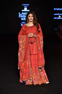 Nupur Sanon walks the ramp for fashion designers at 'Lakme Fashion Week'