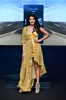 Rhea Chakraborty walks the ramp for fashion designers at 'Lakme Fashion Week'