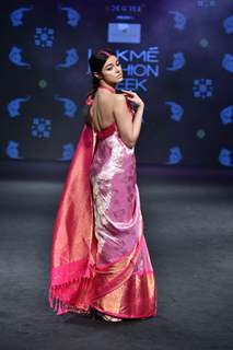 Divya Khosla Kumar walks the ramp for fashion designers at 'Lakme Fashion Week'